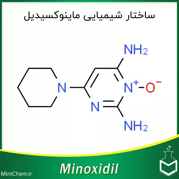 ساختار شیمیایی ماینوکسیدیل